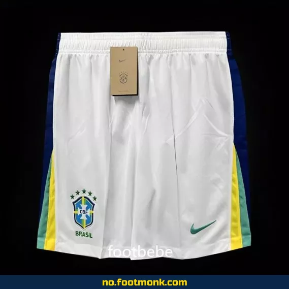 Brasil 2024-2025 Hjemmedrakt Hvit – Fotballdrakt for Voksne og Barn – Offisiell Replica