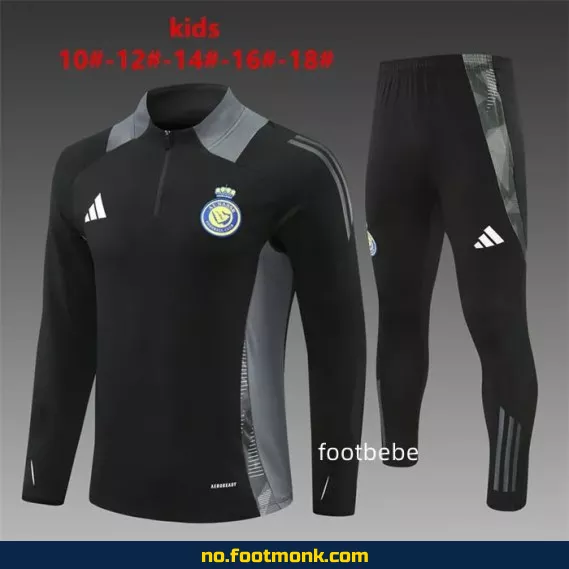 Al-Nassr barn fotballdrakt 2024-2025 svart – Offisiell drakt