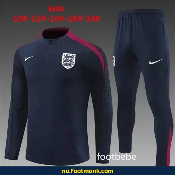 Englands fotballdrakt for barn 2024-2025 – Royal blå – Offisiell fotballtrøye for barn – Kjøp billige fotballdrakter online