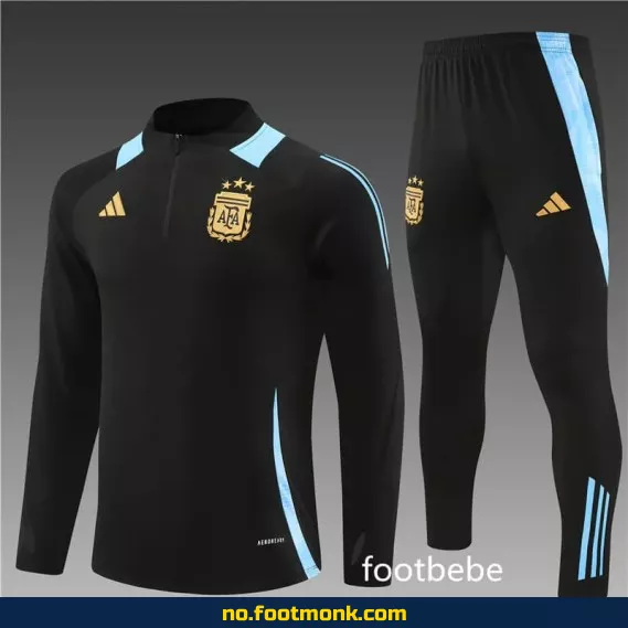 Argentinas offisielle fotballdrakt 2024-2025 – Svart halvgenser for herrer – Kjøp nå!