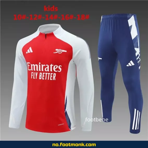 Arsenal barnedrakt 2024-2025 rød – Offisiell fotballdrakt for barn – Kjøp nå