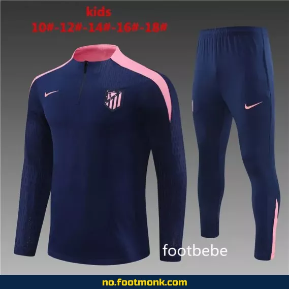 Atletico Madrid fotballdrakt barn 2024-2025 royal blå – Offisiell drakt