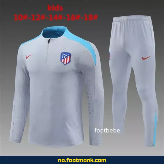 Atletico Madrid Fotballdrakt for Barn 2024-2025 Grå – Offisiell Klubbdrakt