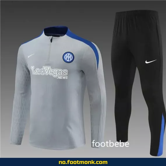 Inter Milan 2024-2025 lys grå fotballdrakt – Offisiell drakt for voksne og barn