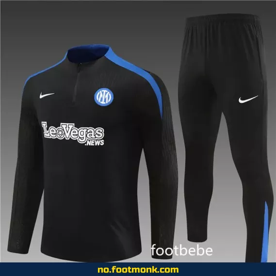 Inter Milan 2024-2025 svart fotballdrakt – Offisiell drakt for voksne og barn