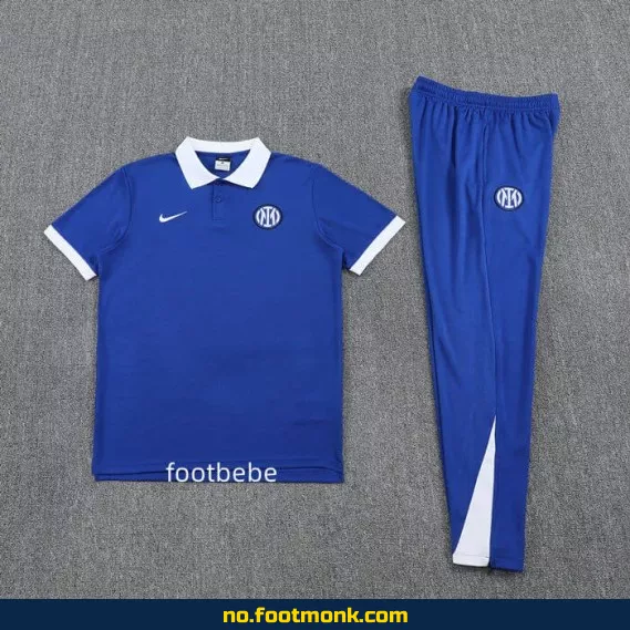 Inter Milan 2025-2026 Blå Polo Fotballdrakt – Offisiell Klubbdrakt for Voksne og Barn