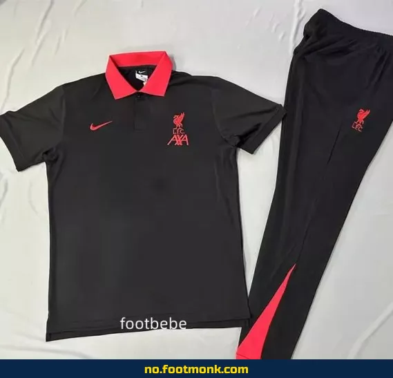 Liverpool FC 2025-2026 Svart Polo Fotballdrakt – Offisiell Klubbdrakt for Voksne og Barn