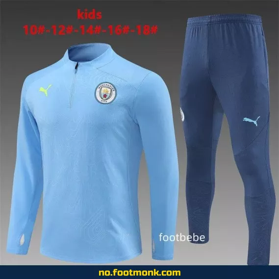 Manchester City fotballdrakt barn 2024-2025 – Offisiell blå fotballtrøye for barn – Kjøp billige fotballdrakter online