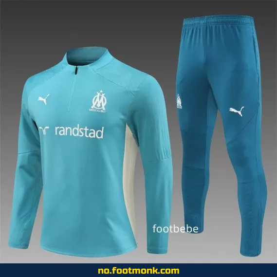 OM Marseille 2024/2025 halvgenser i blå – Offisiell fotballdrakt for voksne og barn – Kjøp nå!
