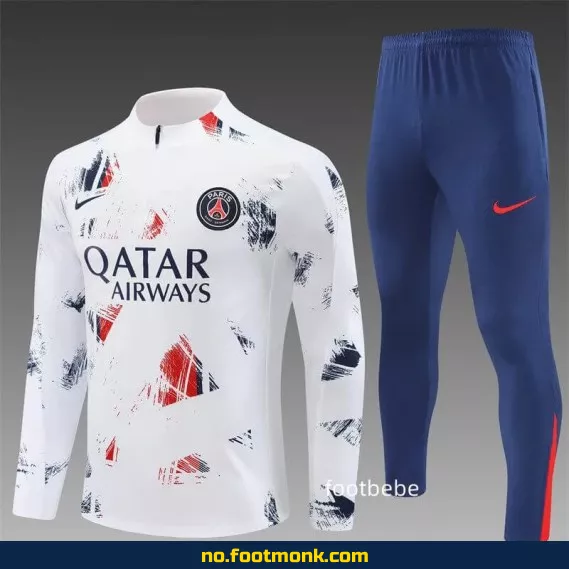 PSG 2024-2025 Hvit Kamouflasje Fotballdrakt – Offisiell Drakt for Voksne og Barn – Kjøp Nå