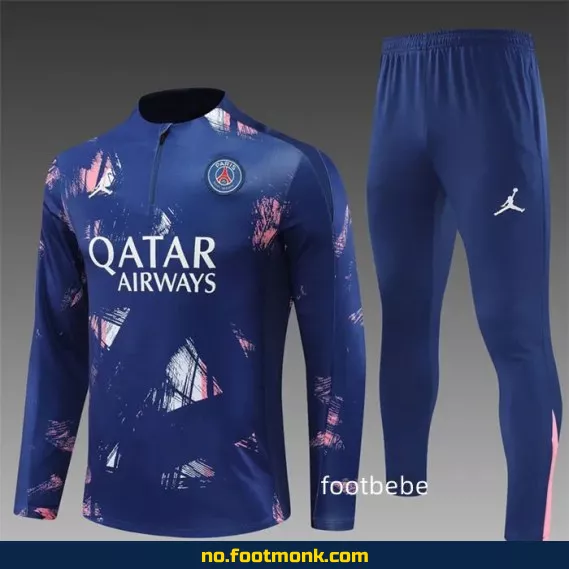 PSG Jordan 2024-2025 Kamouflasje Blå Fotballdrakt – Offisiell Klubbdrakt for Voksne og Barn