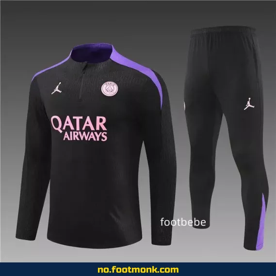 PSG Jordan Fotballdrakt 2024-2025 Svart Lilla – Offisiell Fotballtrøye for Voksne og Barn