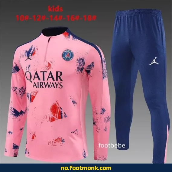 PSG Jordan Barn Fotballdrakt 2024-2025 – Rosa Kamouflasje – Offisiell Klubbdrakt