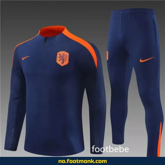 Royalblå Nederland 2024-2025 fotballdrakt – Offisiell drakt til salgs