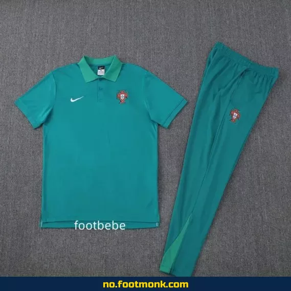 Portugal 2025 blå Polo fotballdrakt – Offisiell drakt til salgs