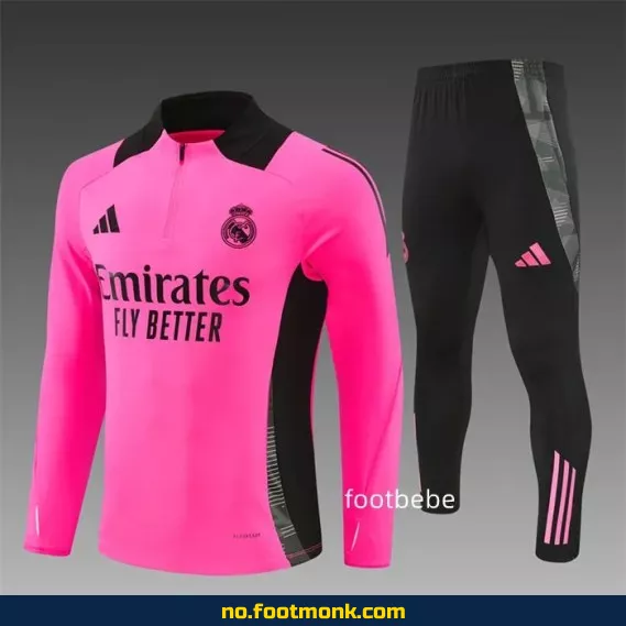 Real Madrid 2024/2025 fotballdrakt rose/rød – Offisiell drakt til salgs | Fotballtrøye for barn og voksne