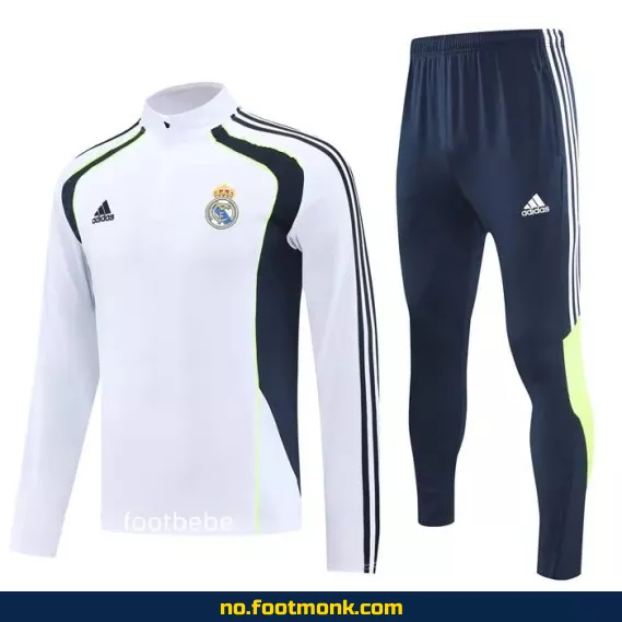 Authentisk Real Madrid Fotballdrakt 2025-2026 Hvit – Offisiell Klubbdrakt for Voksne og Barn