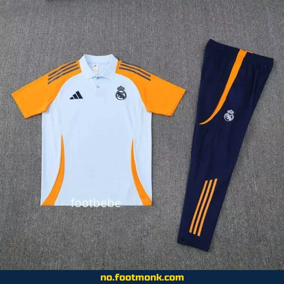 Real Madrid 2025-2026 Hvit Polo Fotballdrakt – Offisiell Fotballtrøye for Voksne og Barn