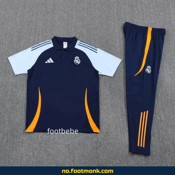 Real Madrid 2025-2026 Royal Blå Polo Fotballdrakt – Offisiell Klubbdrakt for Voksne og Barn