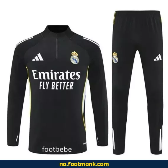 Real Madrid 2025-2026 svart fotballdrakt – Offisiell drakt for voksne og barn | Kjøp nå
