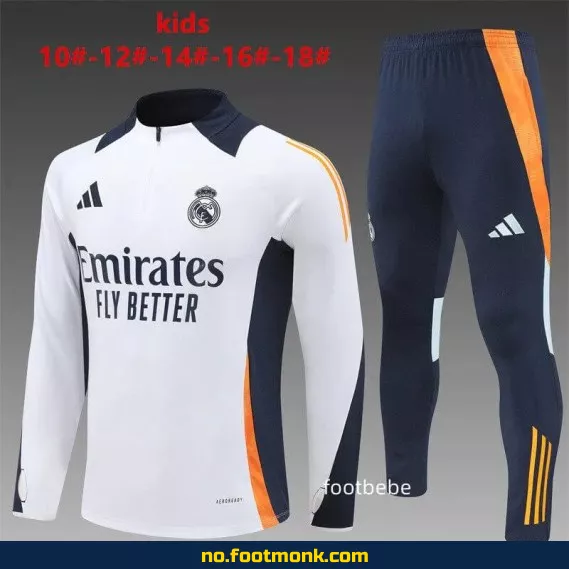 Real Madrid Fotballdrakt for Barn 2024-2025 Hvit – Offisiell Klubbdrakt