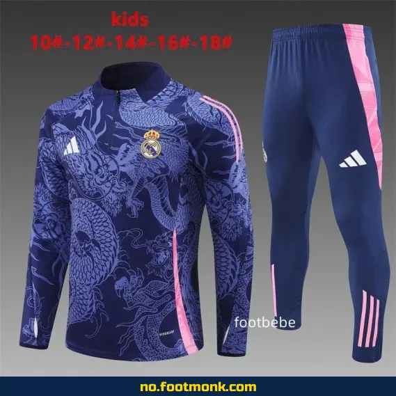 Real Madrid Dragon Violet Fotballdrakt Barn 2024-2025 – Offisiell Klubbdrakt